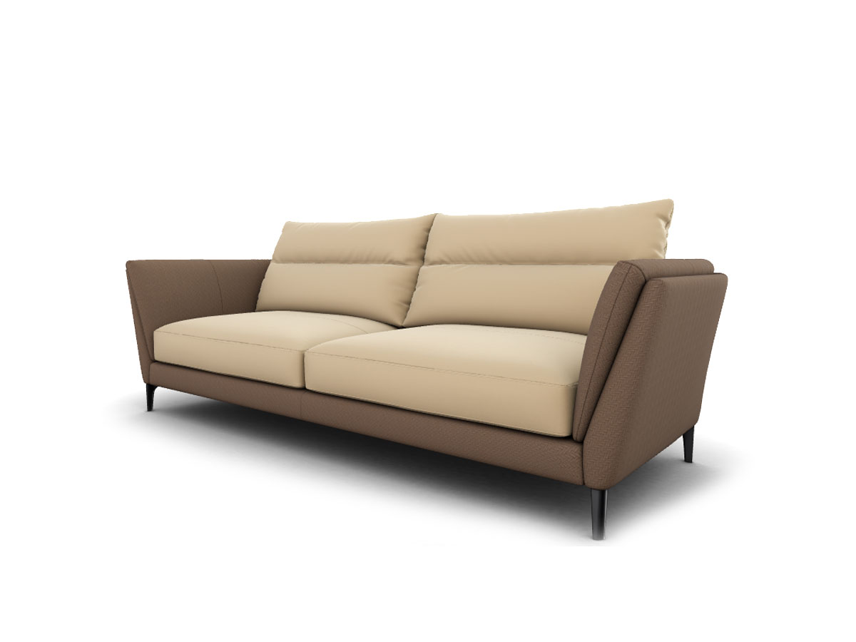 Poltrona Frau Bretagne Gran Comfort 2 Seater Sofa Motif Knits Sesame Sc 53 Crete