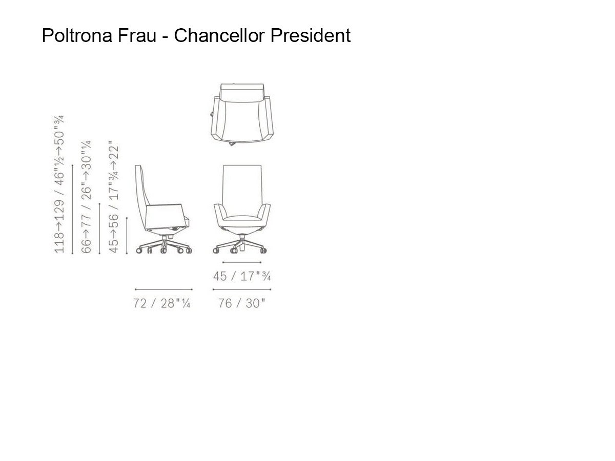Poltrona Frau Chancellor President Armchair