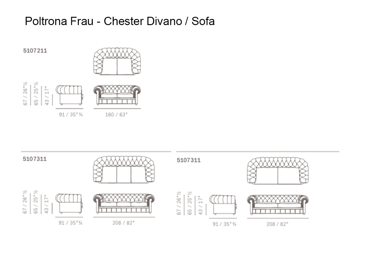 Poltrona Frau Chester Sofa