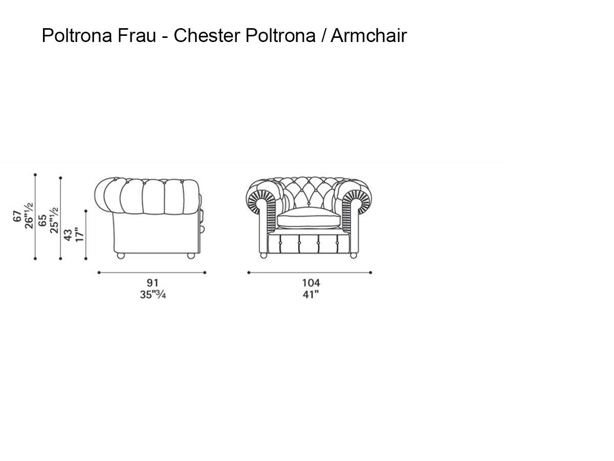 Poltrona Frau Chester Armchair