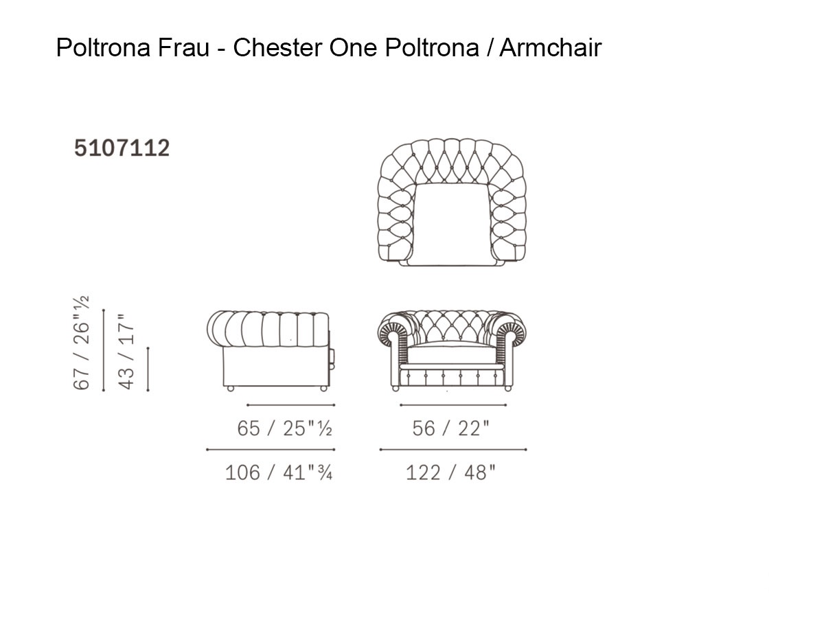 Poltrona Frau Chester One Armchair