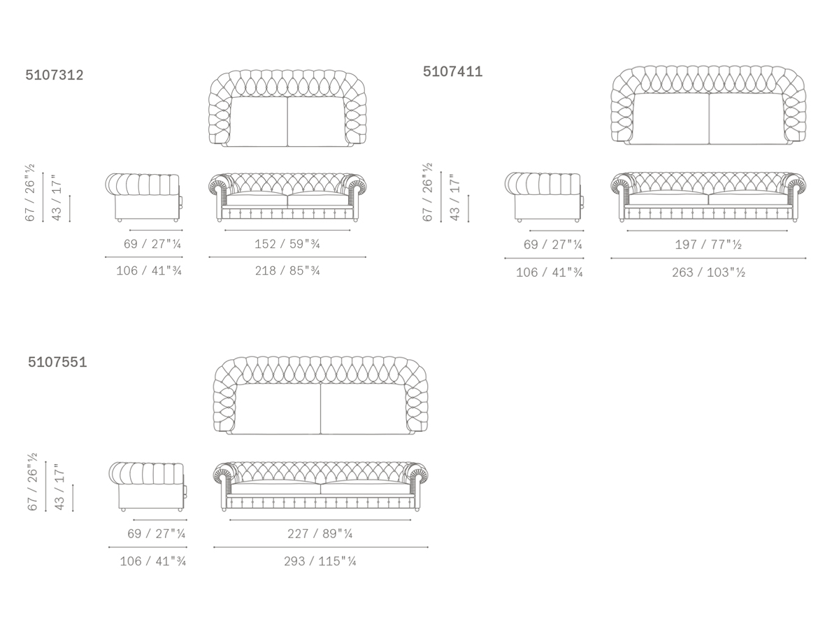 Poltrona Frau Chester One Collection Sofa
