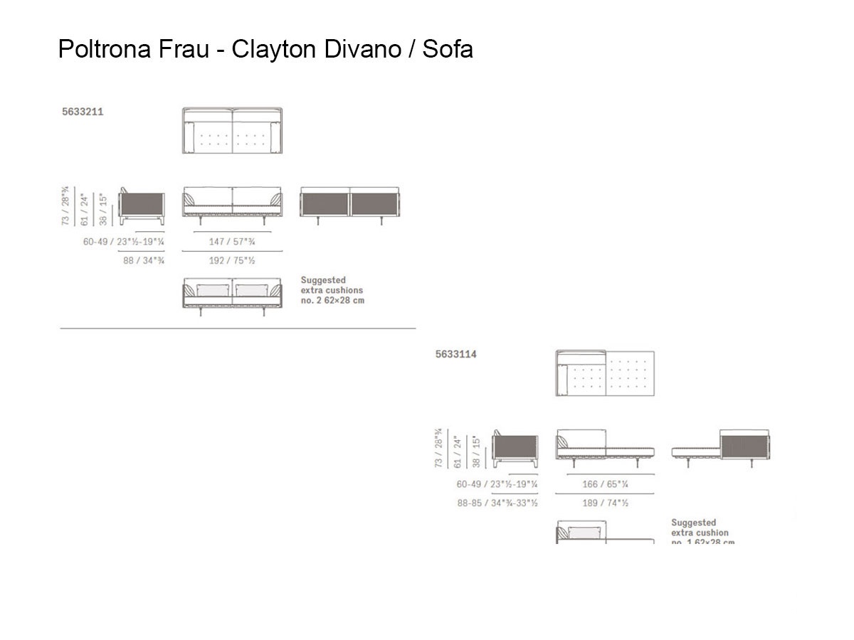 Poltrona Frau Clayton Sofa