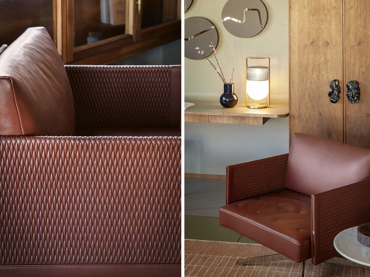 Poltrona Frau Clayton Swivel Armchair