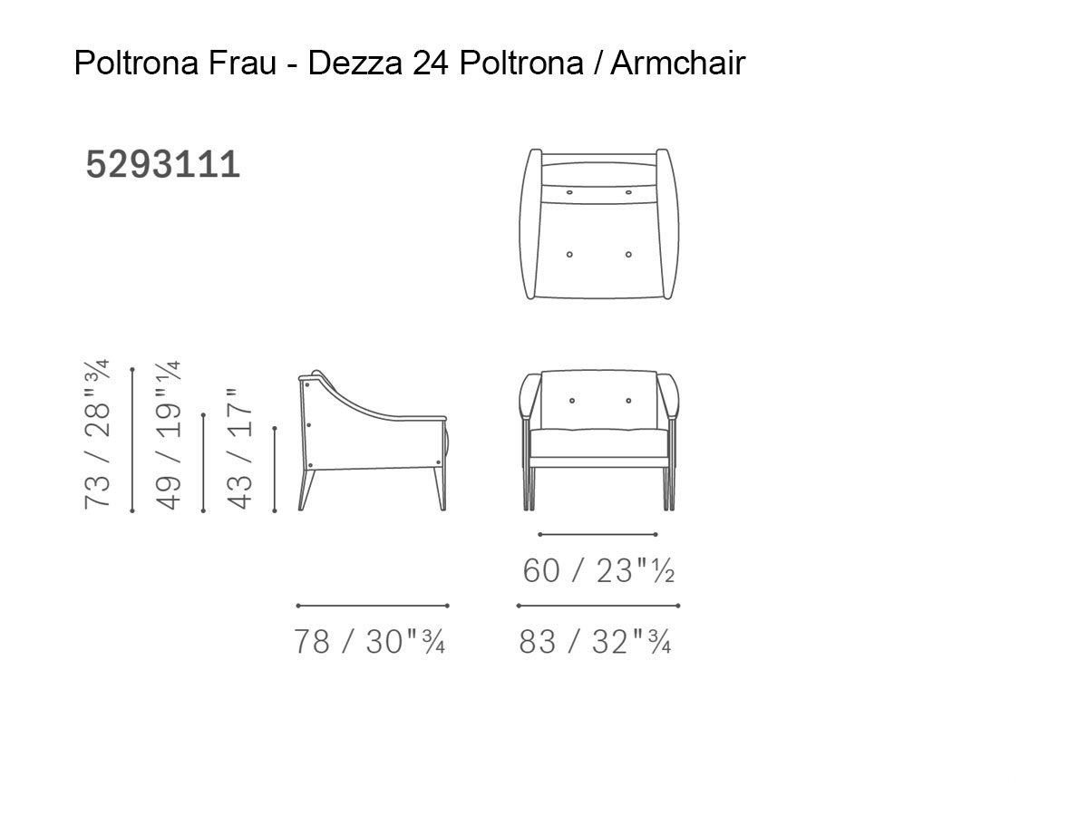 Poltrona Frau Dezza 24 Armchair