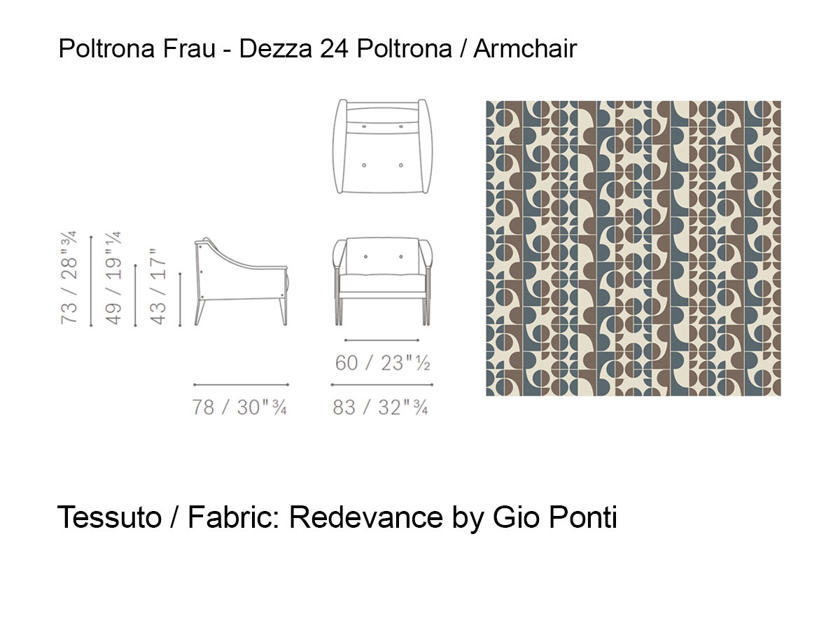 Poltrona Frau Dezza 24 Armchair Redevance