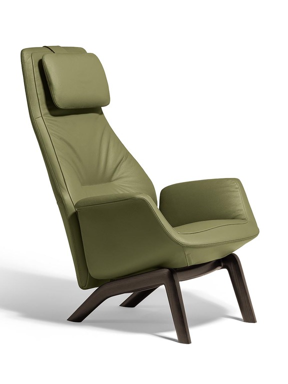 Poltrona Frau Downtown Lounge Armchair