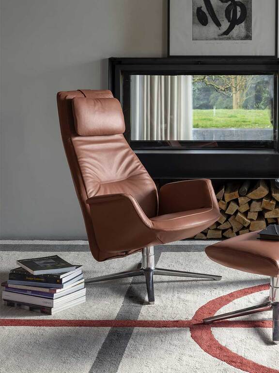 Poltrona Frau Downtown Lounge Pouf