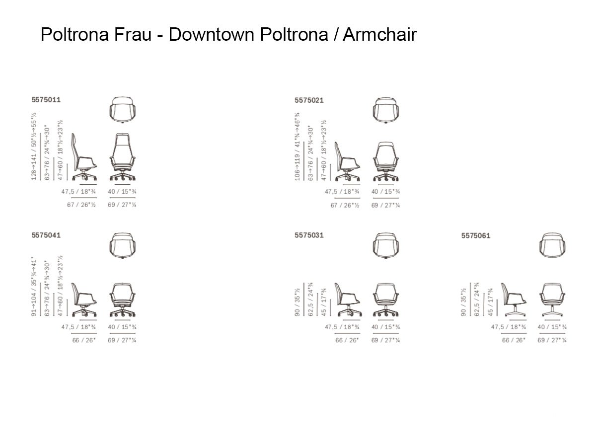 Poltrona Frau Downtown Armchair Office