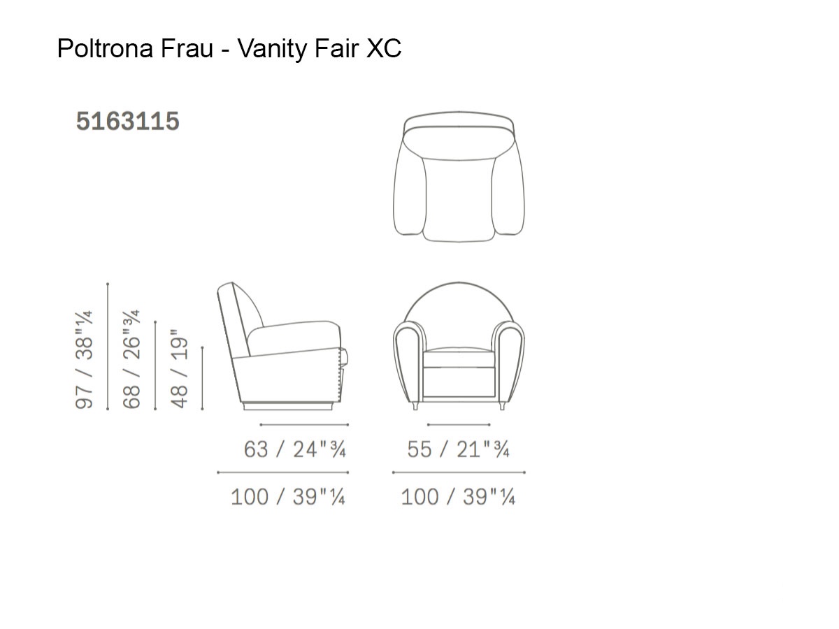 Poltrona Frau Vanity Fair Xc Armchair