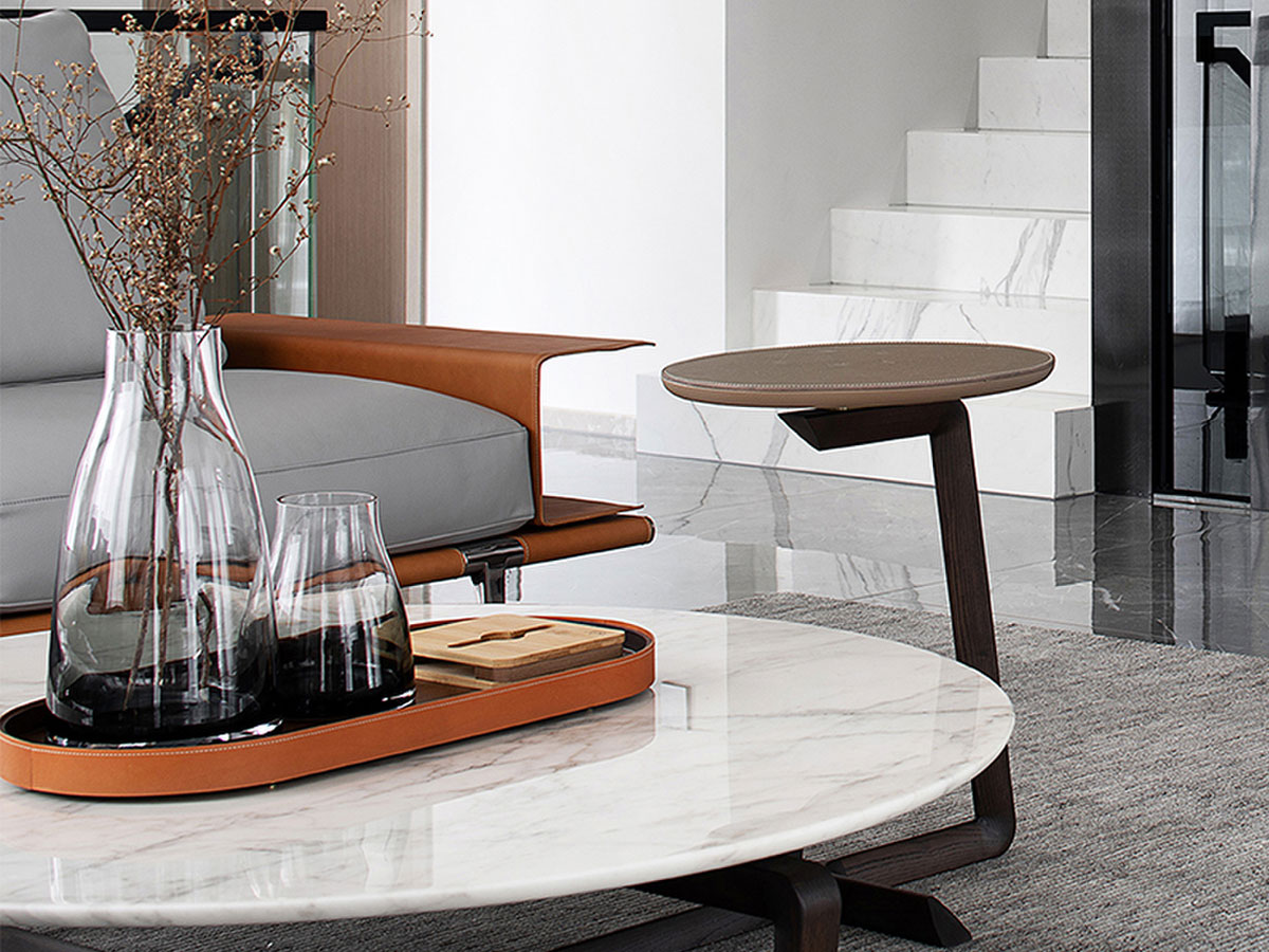 Poltrona Frau Fidelio Collection Round Coffee Tables