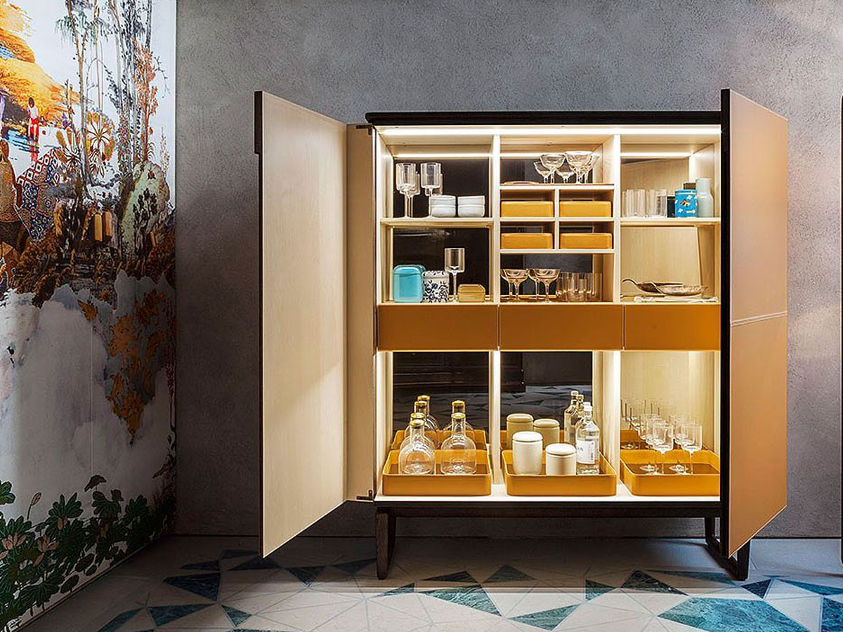 Poltrona Frau Fidelio Collection Bar Cabinet