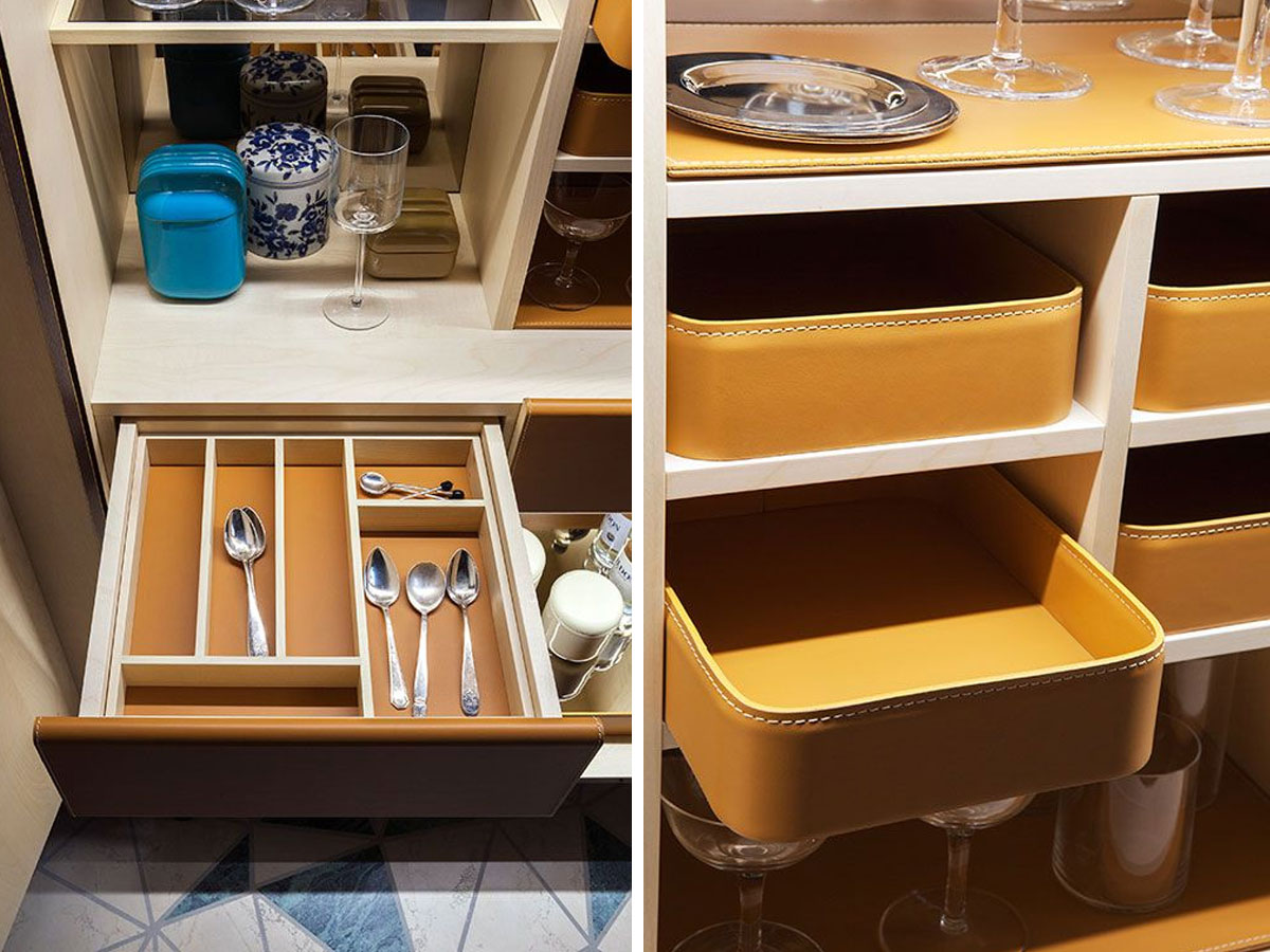 Poltrona Frau Fidelio Collection Bar Cabinet
