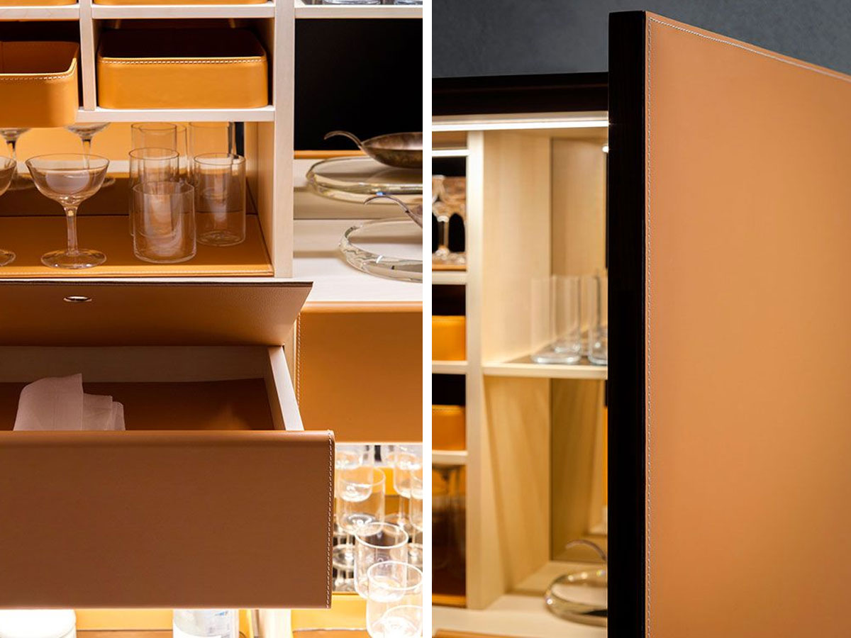 Poltrona Frau Fidelio Collection Bar Cabinet