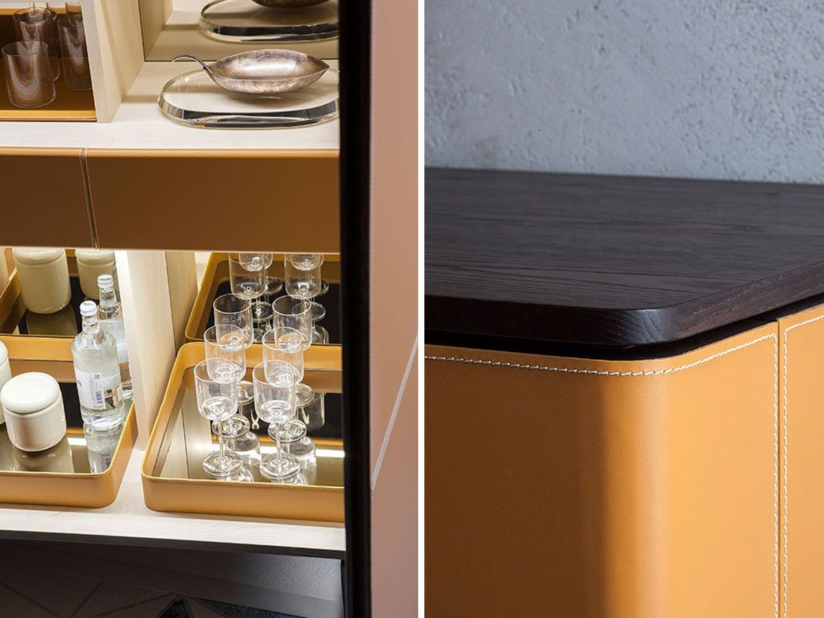 Poltrona Frau Fidelio Collection Bar Cabinet