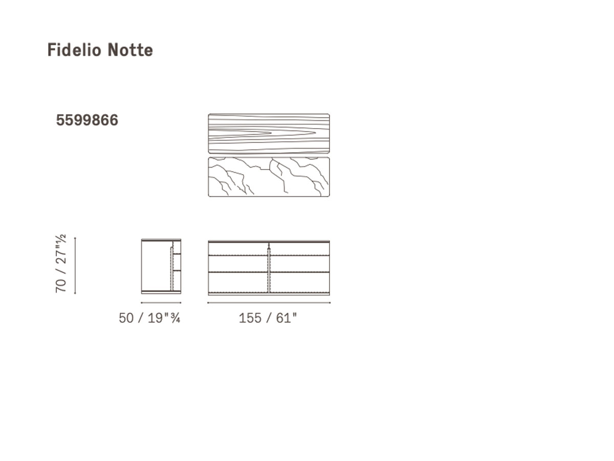 Poltrona Frau Fidelio Notte Chest Of Drawers