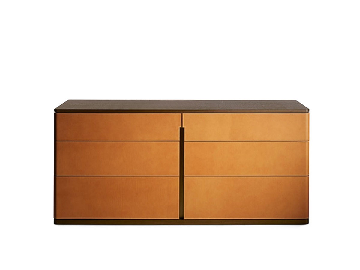 Poltrona Frau Fidelio Notte Chest Of Drawers Saddle Extra Cammellocanaletto Walnut