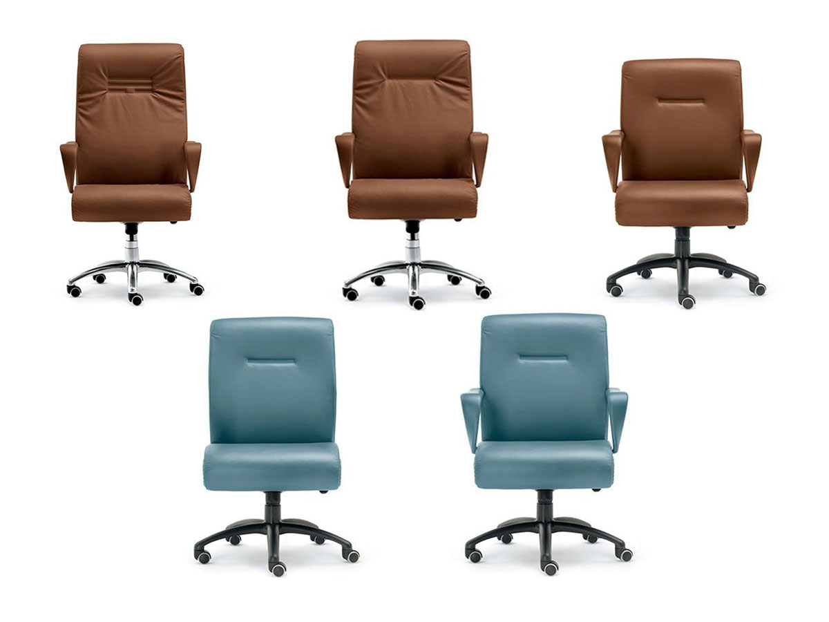 Poltrona Frau Forum Office Armchair Leather Frau Color System