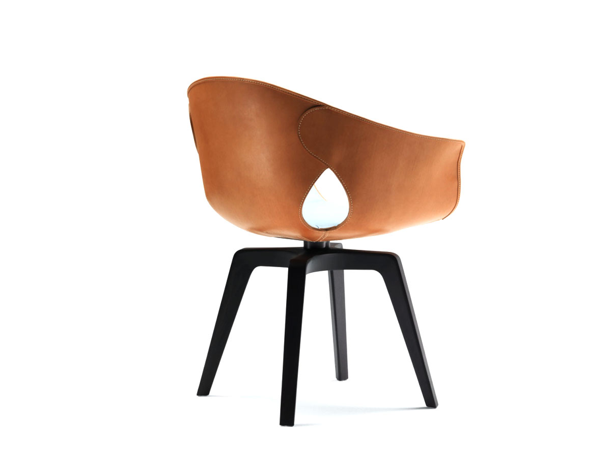 Poltrona Frau Ginger Chair Saddle Extra Leather Fraur