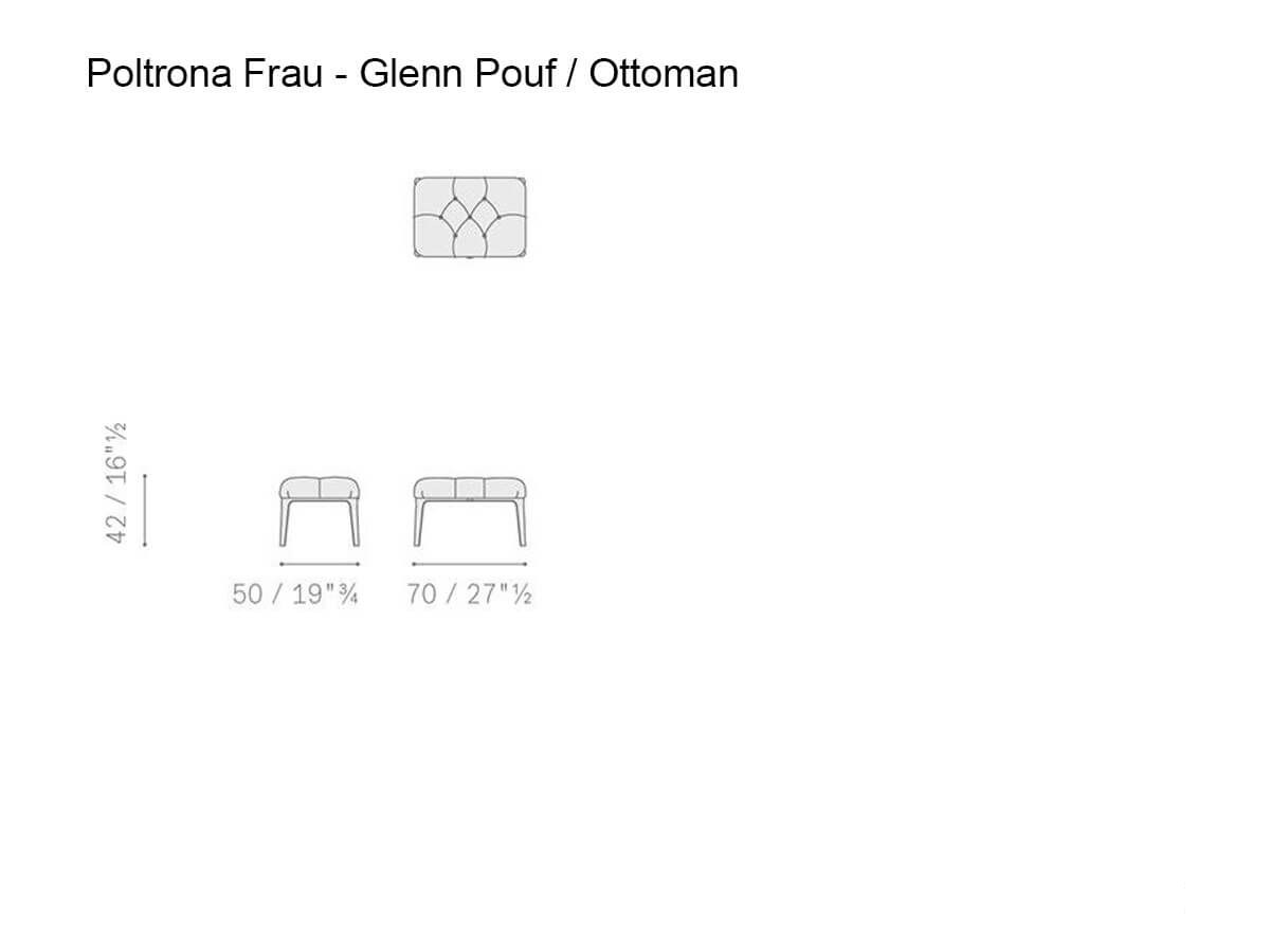 Poltrona Frau Glenn Pouf