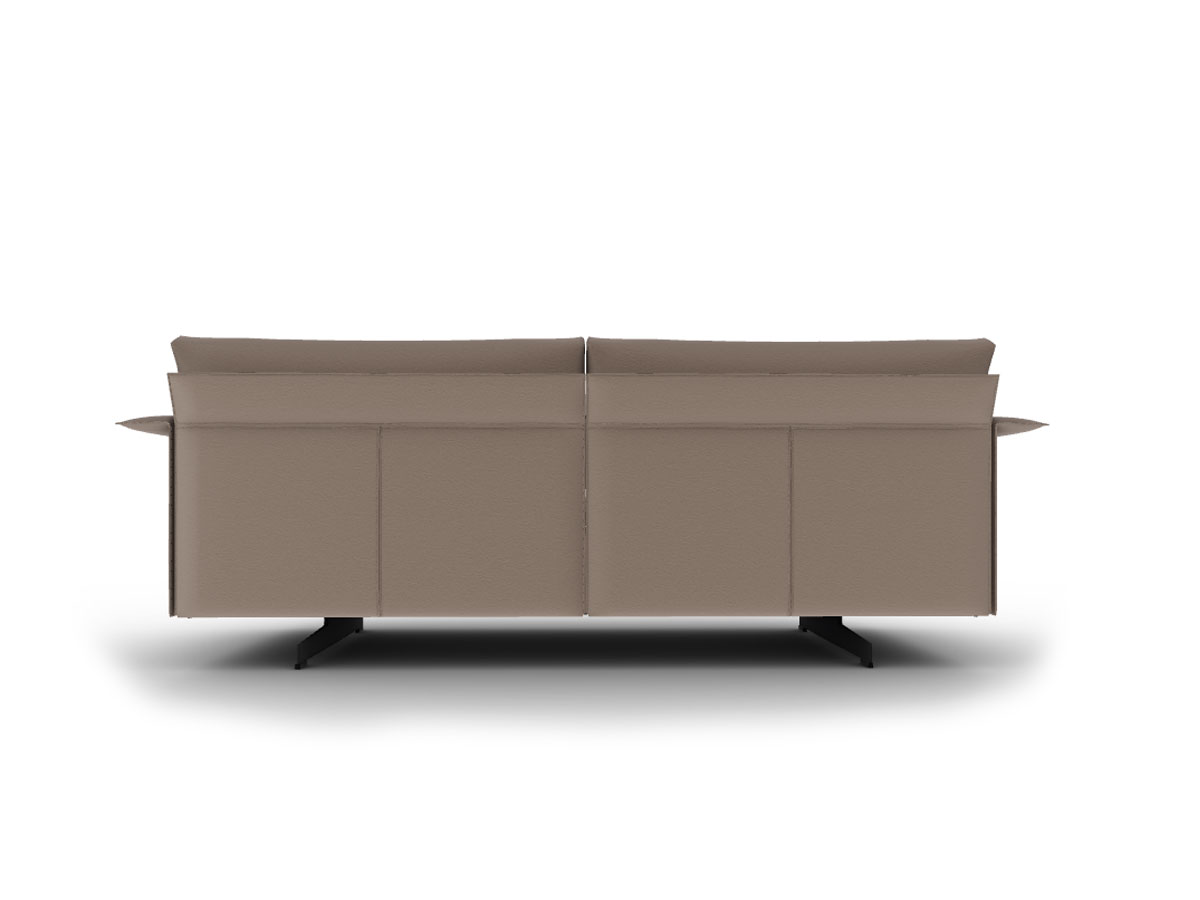 Poltrona Frau Grantorino 2 Seater Sofa With Flat Arms Nest Argilla
