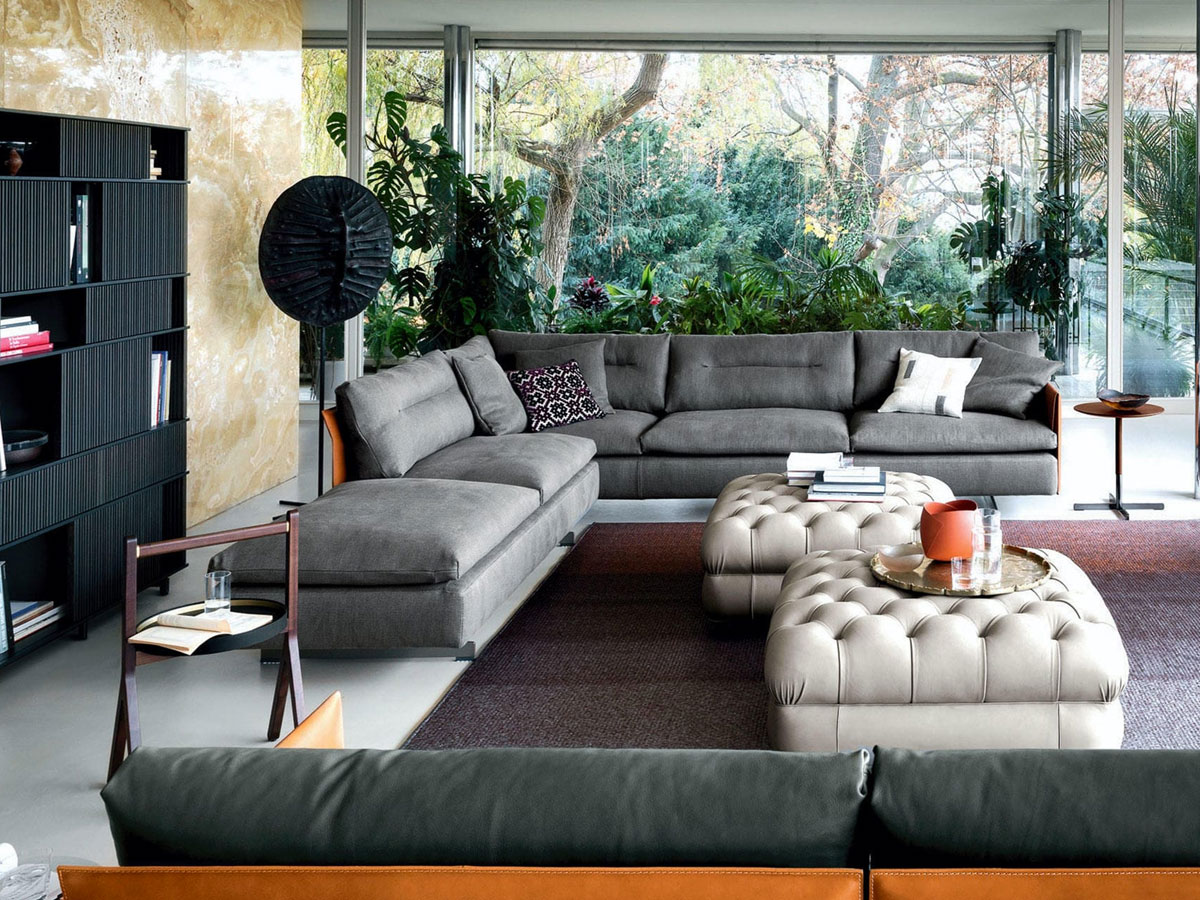 Poltrona Frau Grantorino 2 Seater Sofa High Arms