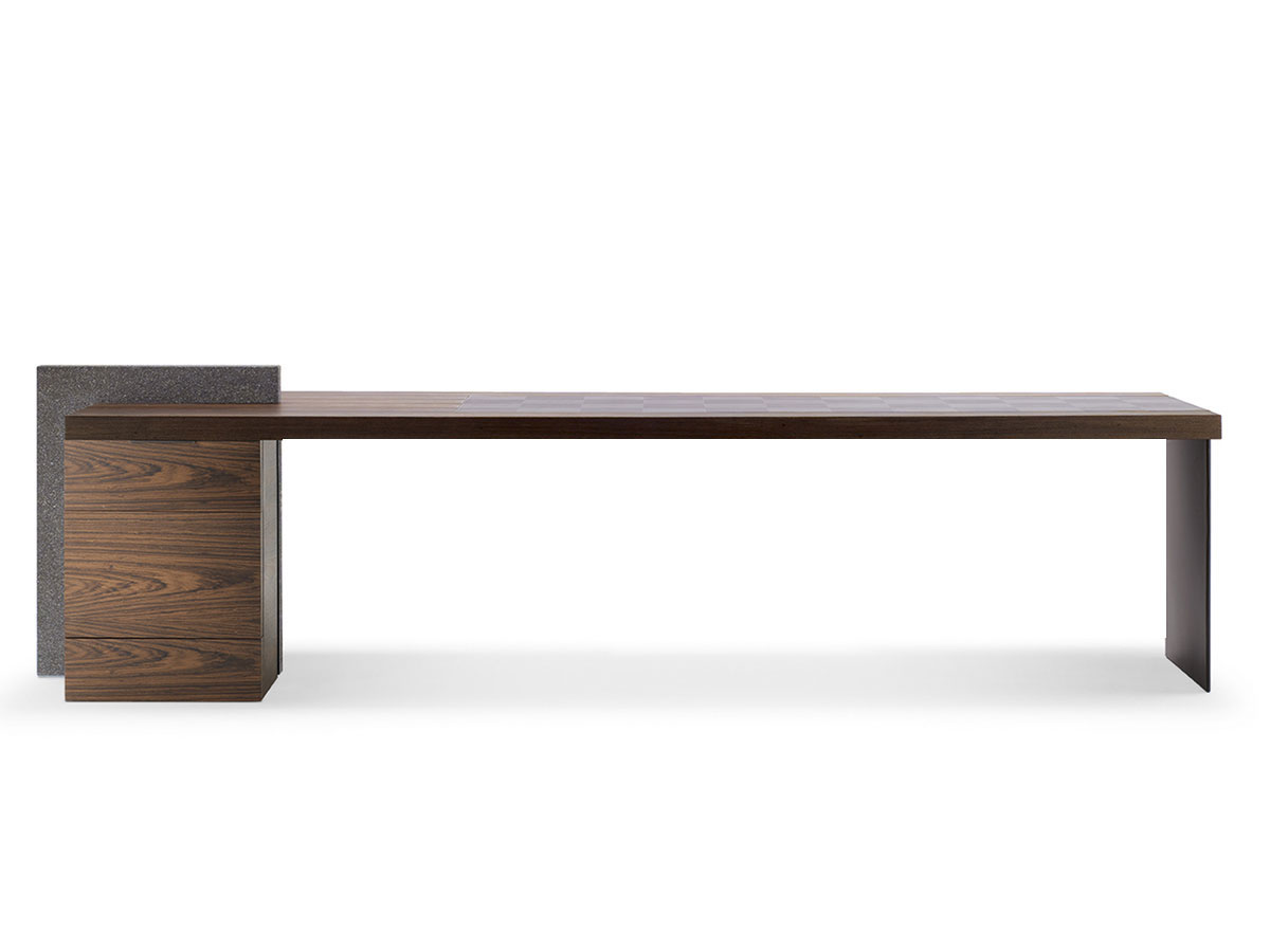 Poltrona Frau Ho Executive Desk Saddle Caffe Porfido Valcamonica