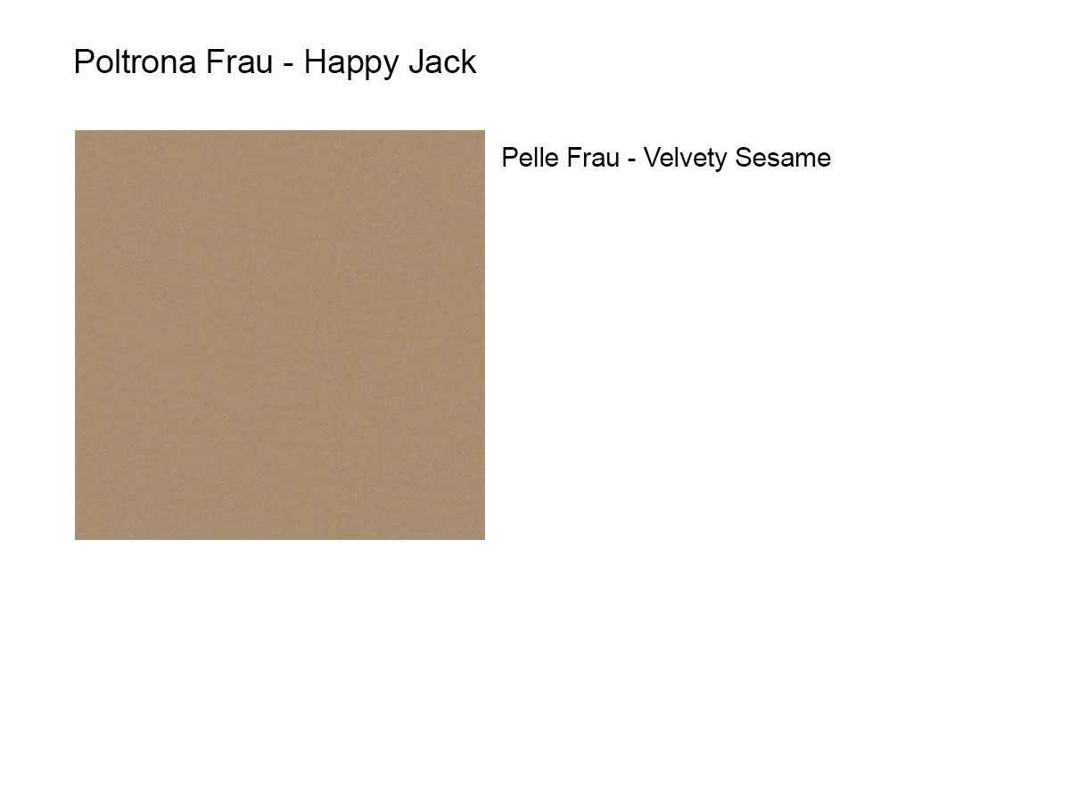 Poltrona Frau Happy Jack Large 2 Seater Sofa Leather Velvety Sesame
