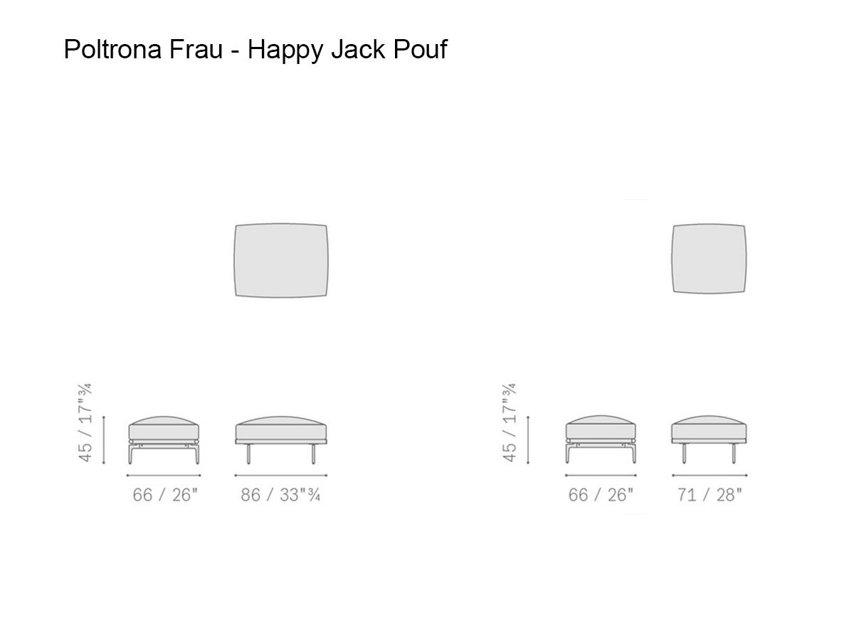 Poltrona Frau Happy Jack Pouf