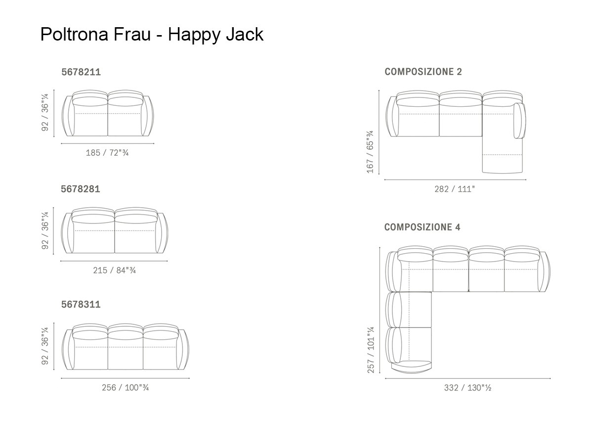 Poltrona Frau Happy Jack Sofa Collection