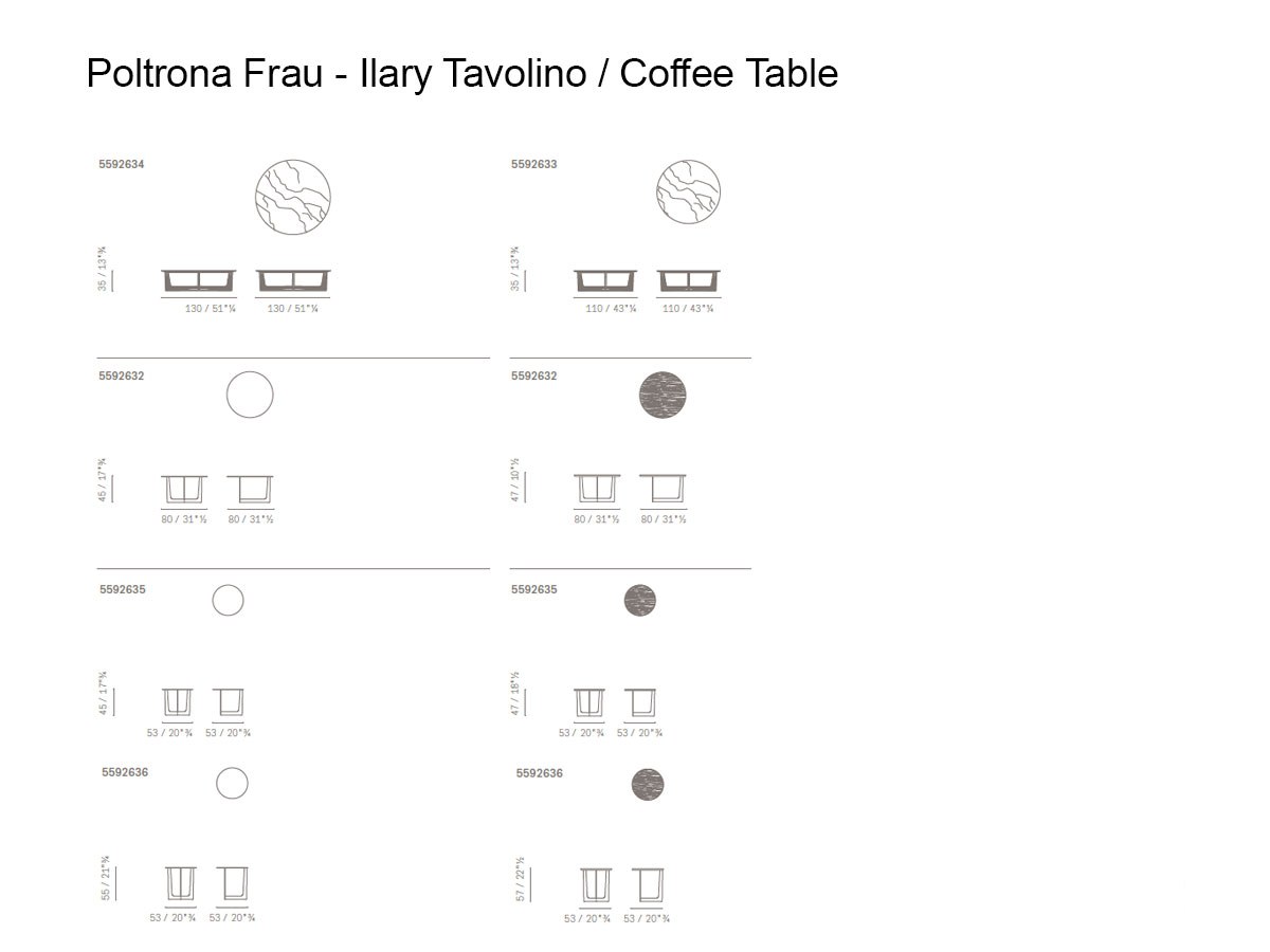 Poltrona Frau Ilary Coffee Table