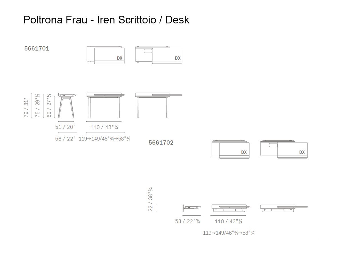 Poltrona Frau Iren Desk