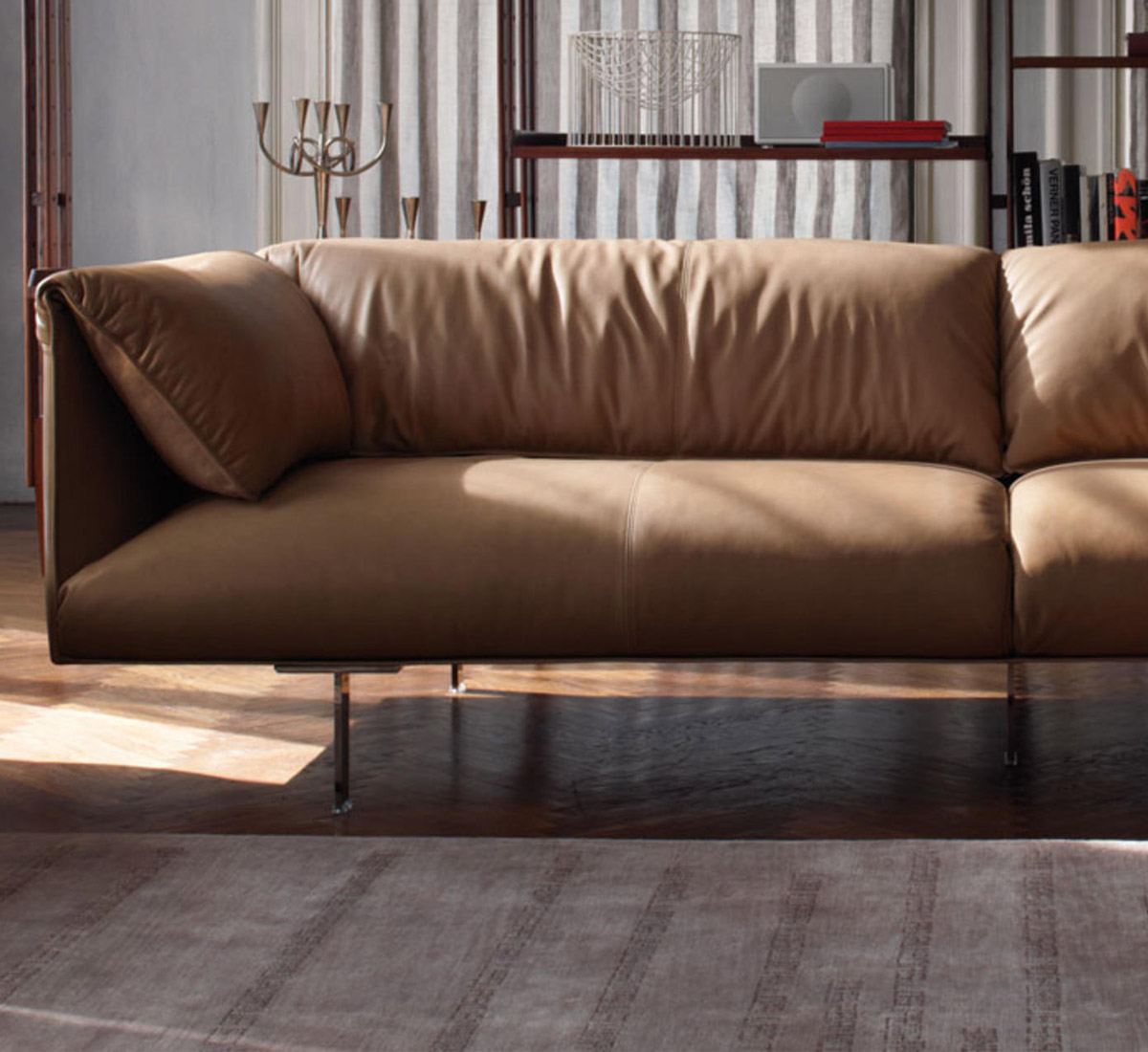 Poltrona Frau John John Sofa Leather Fraur Color System
