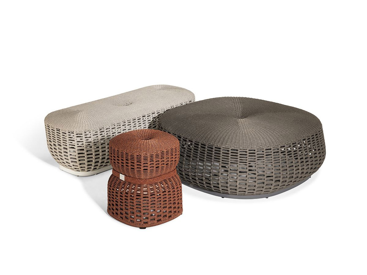 Poltrona Frau Lepli Outdoor Pouf L 106 Cm