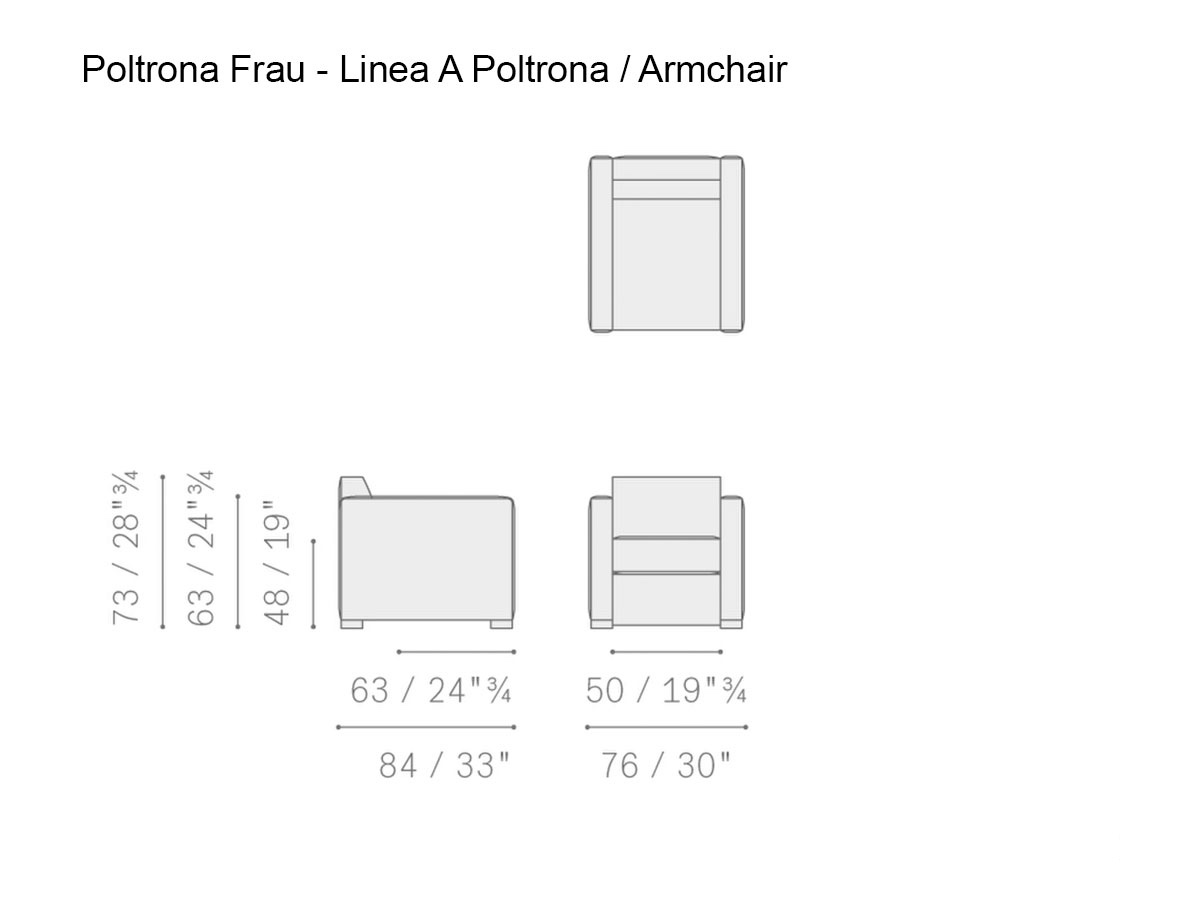 Poltrona Frau Linea A Armchair