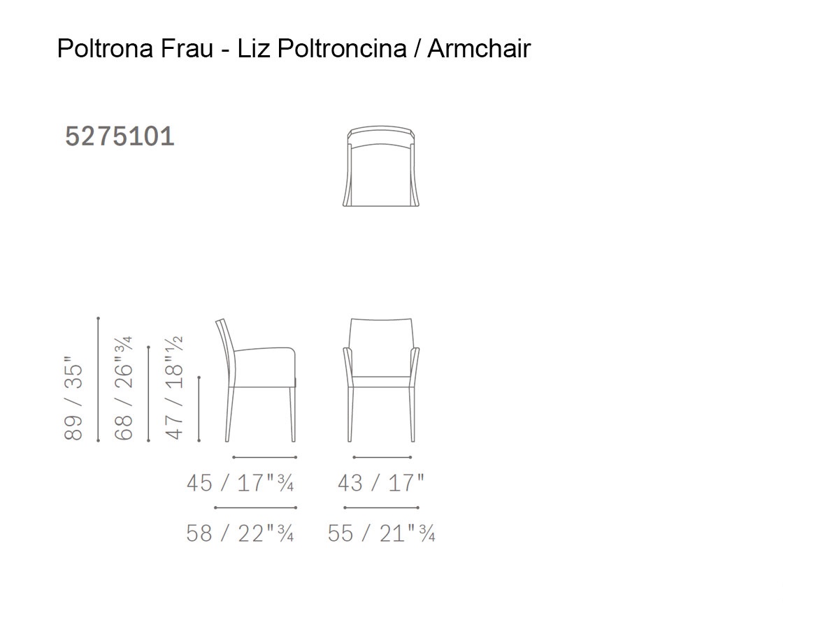 Poltrona Frau Liz Armchair