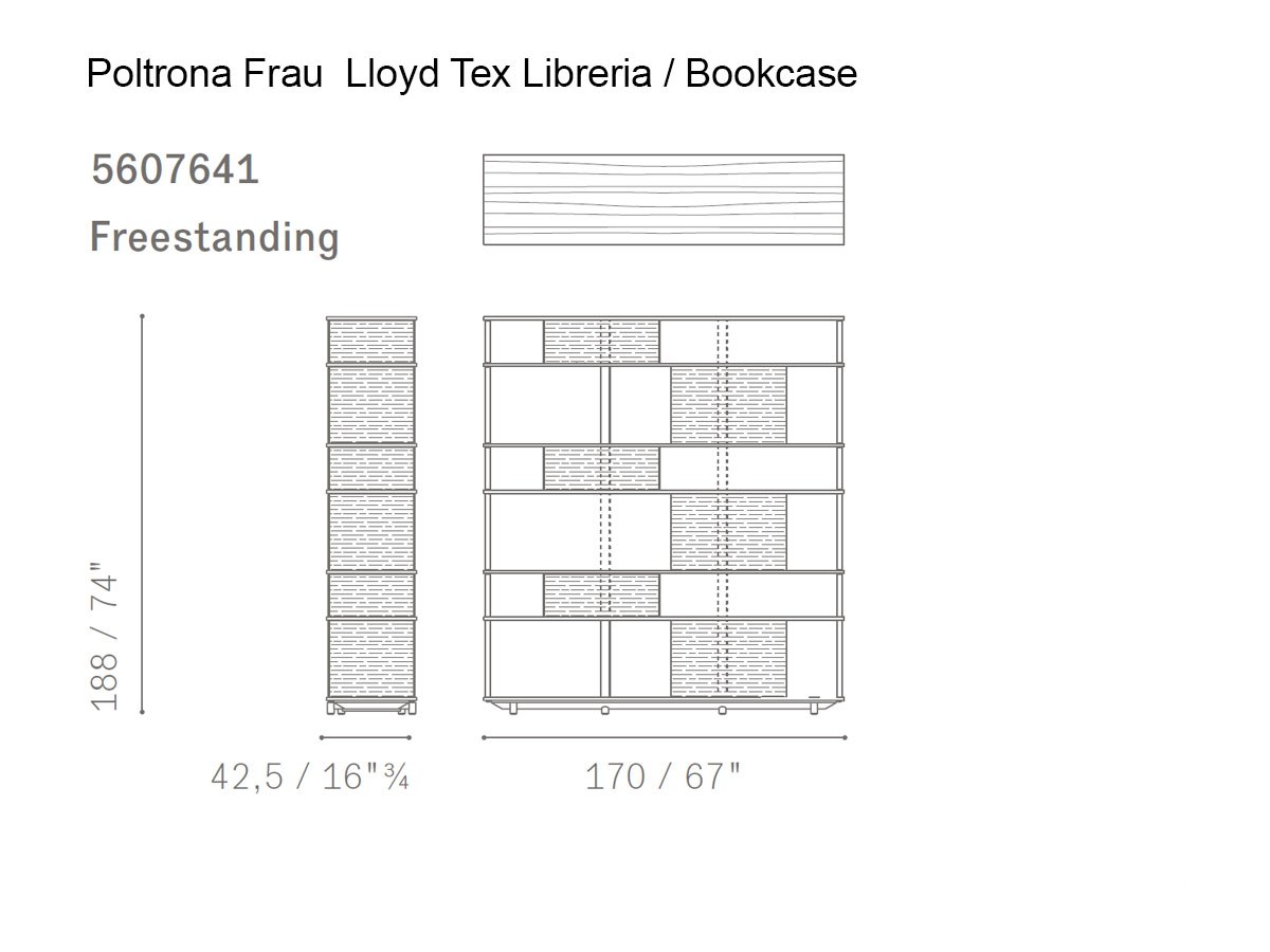 Poltrona Frau Lloyd Tex Bookcase