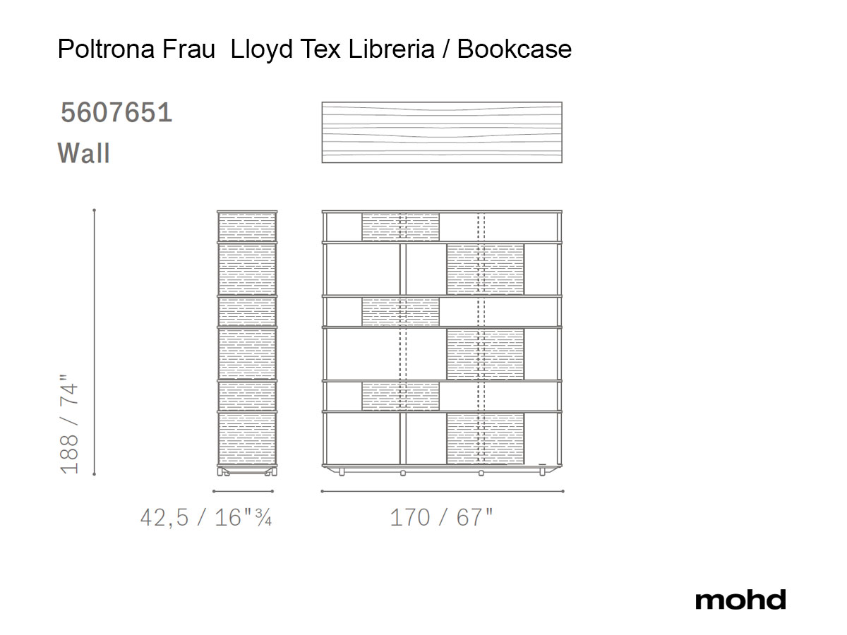 Poltrona Frau Lloyd Tex Bookcase