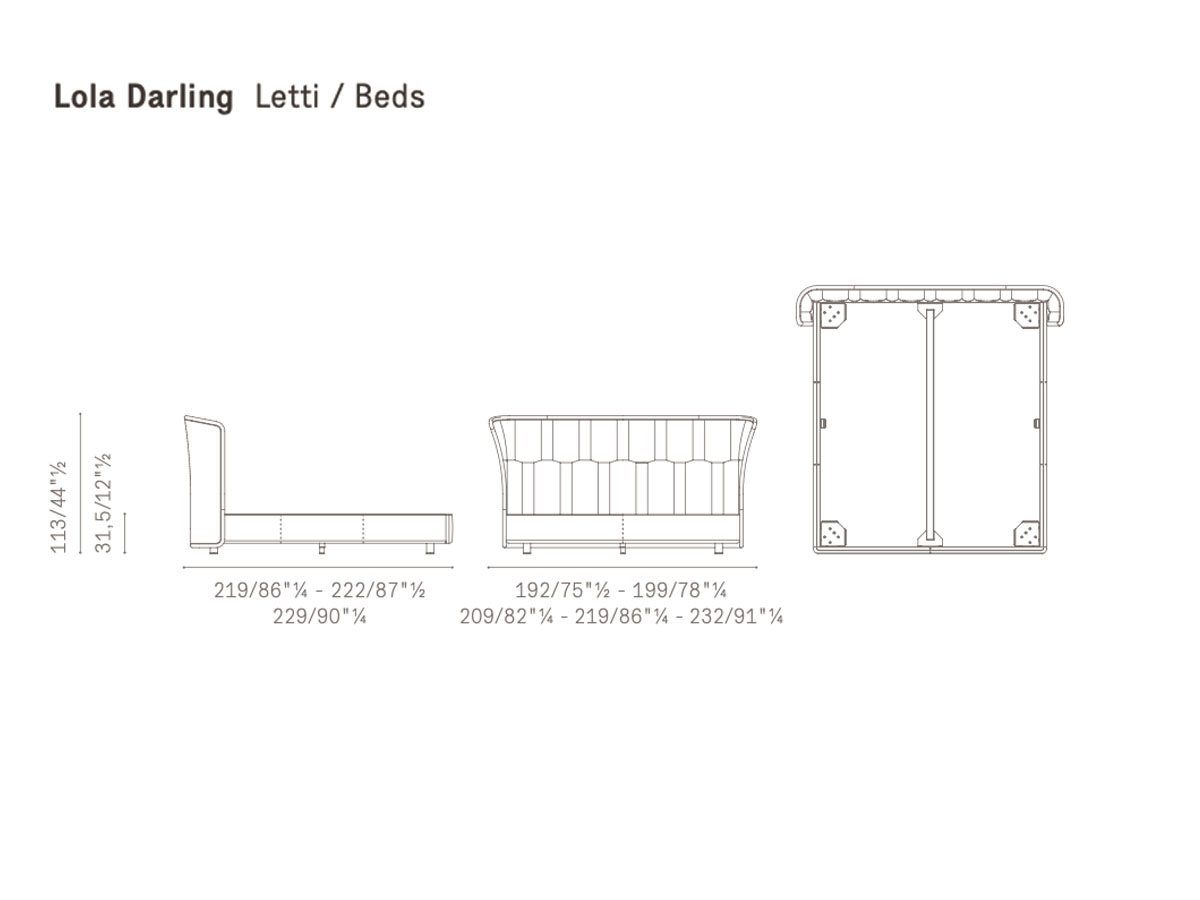 Poltrona Frau Lola Darling Double Bed