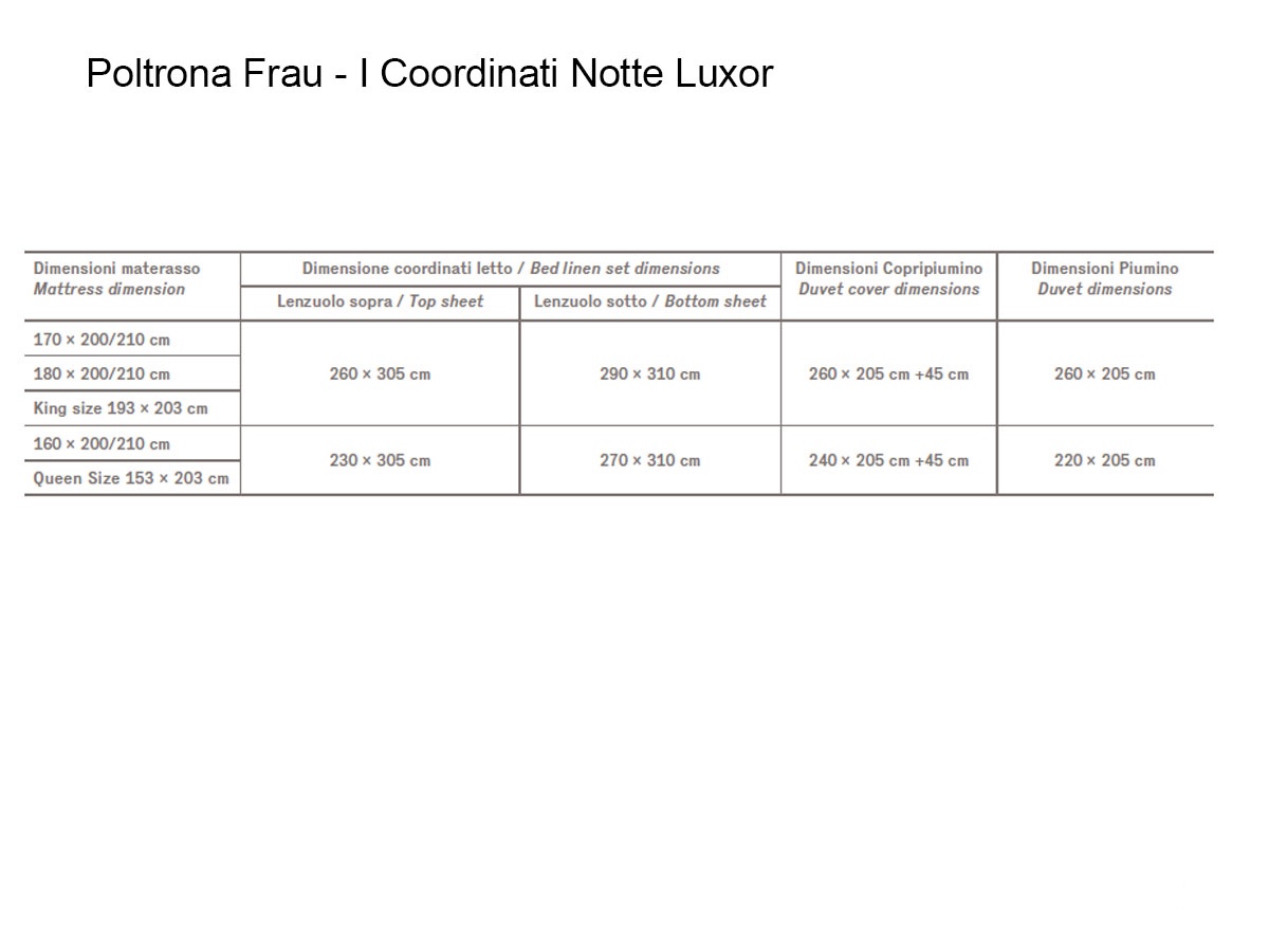 Poltrona Frau Luxor Bedding Set