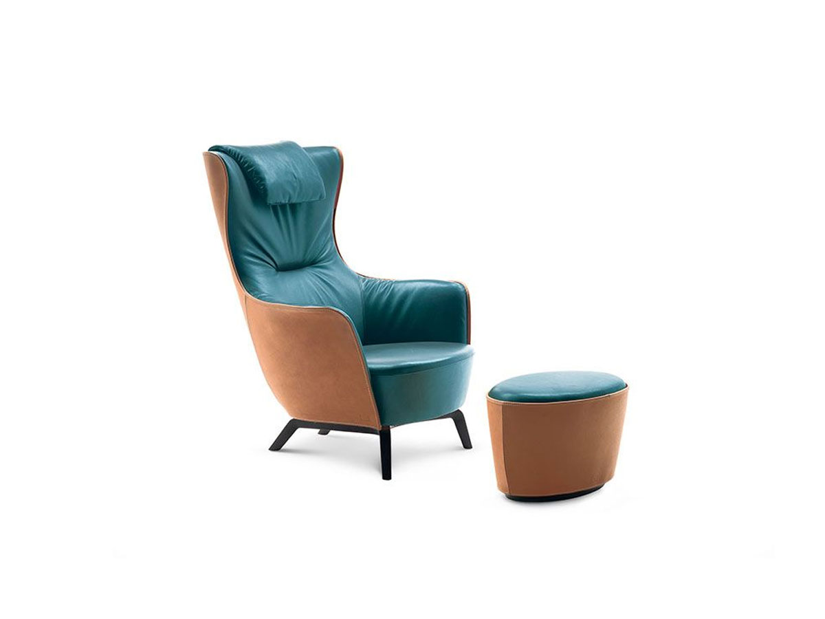 Poltrona Frau Mamy Blue Ottoman