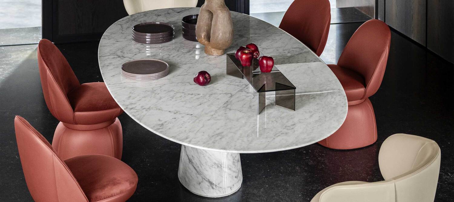 Poltrona Frau Mesa Ellipse Table