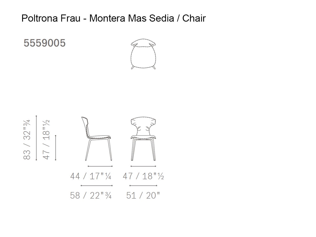 Poltrona Frau Montera Mas Chair
