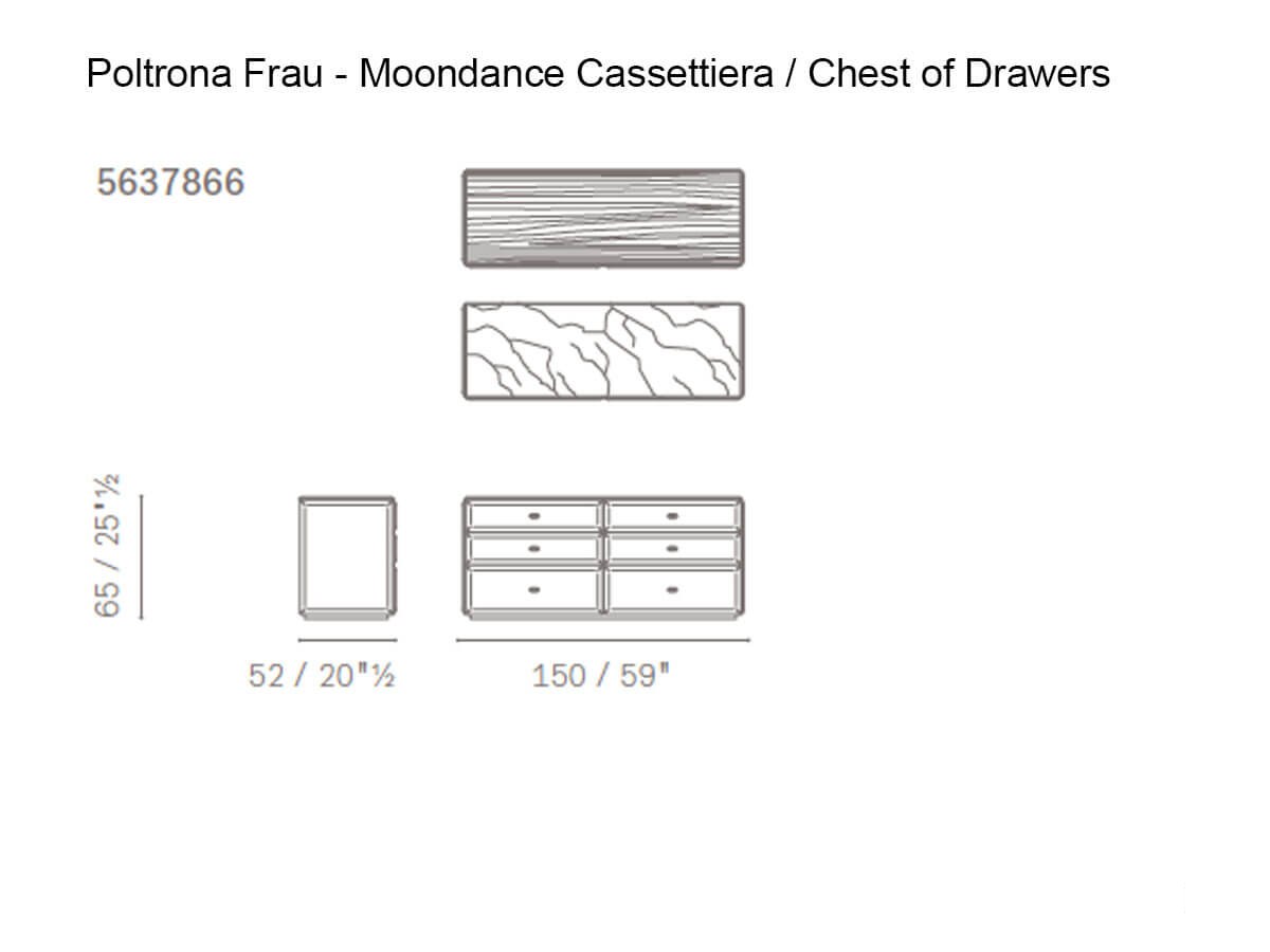 Poltrona Frau Moondance Chest Of Drawers