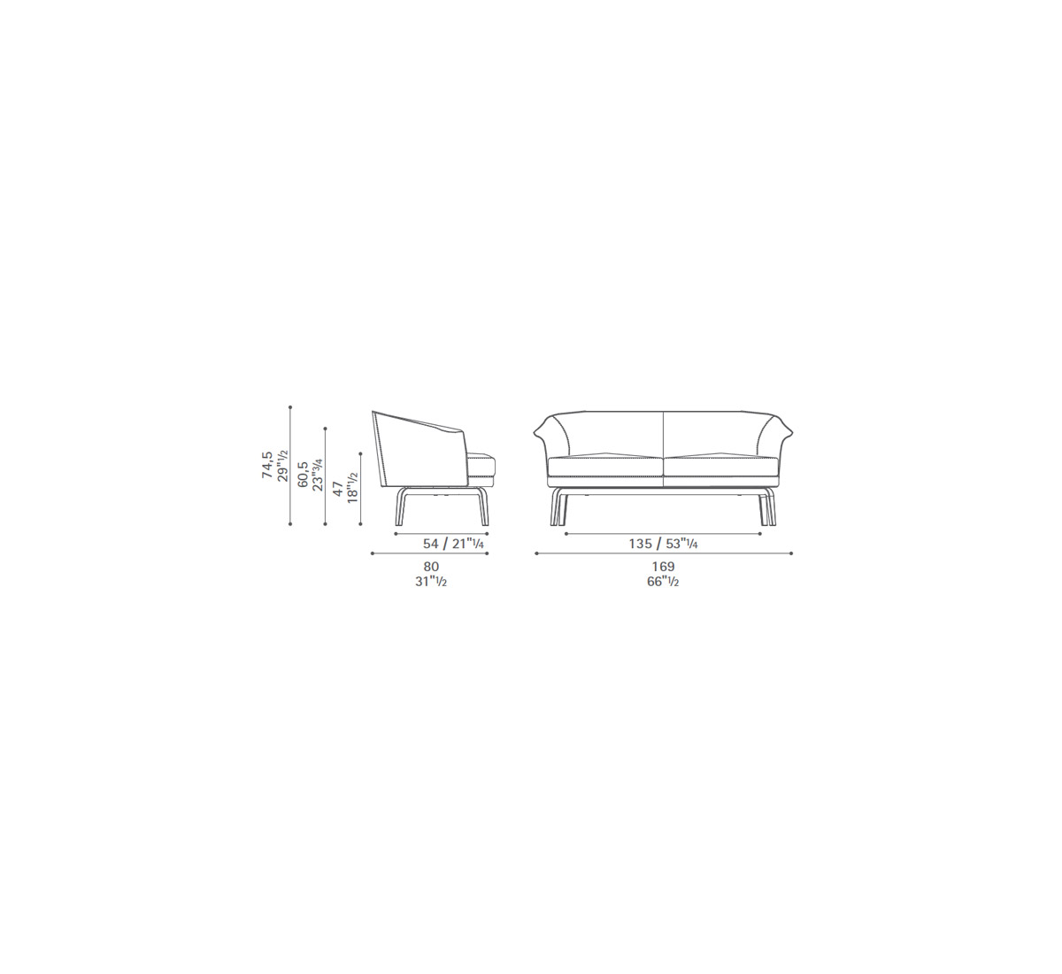 Poltrona Frau Nivola Sofa