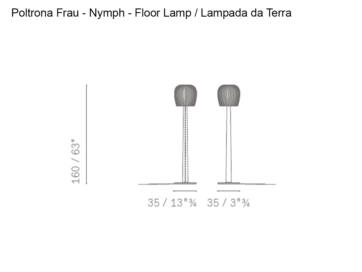 Poltrona Frau Nymph Floor Lamp