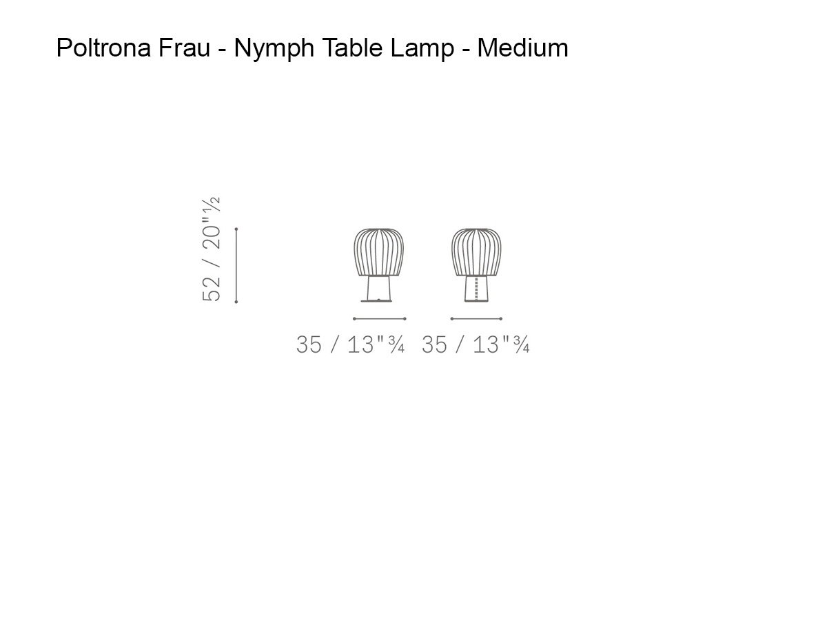 Poltrona Frau Nymph Table Lamp Medium