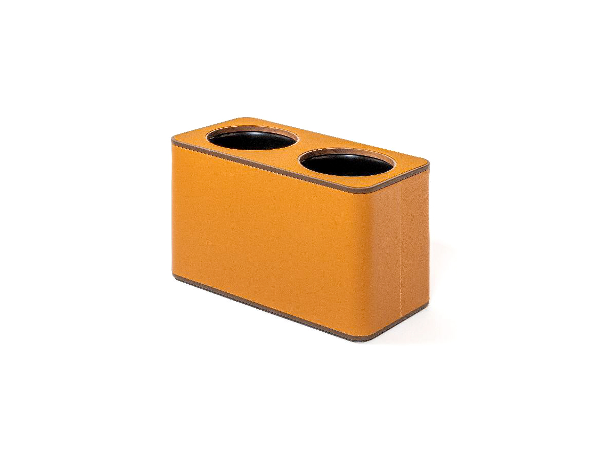 Poltrona Frau Office Collection Caddy Wastepaper Bin Dual Compartment