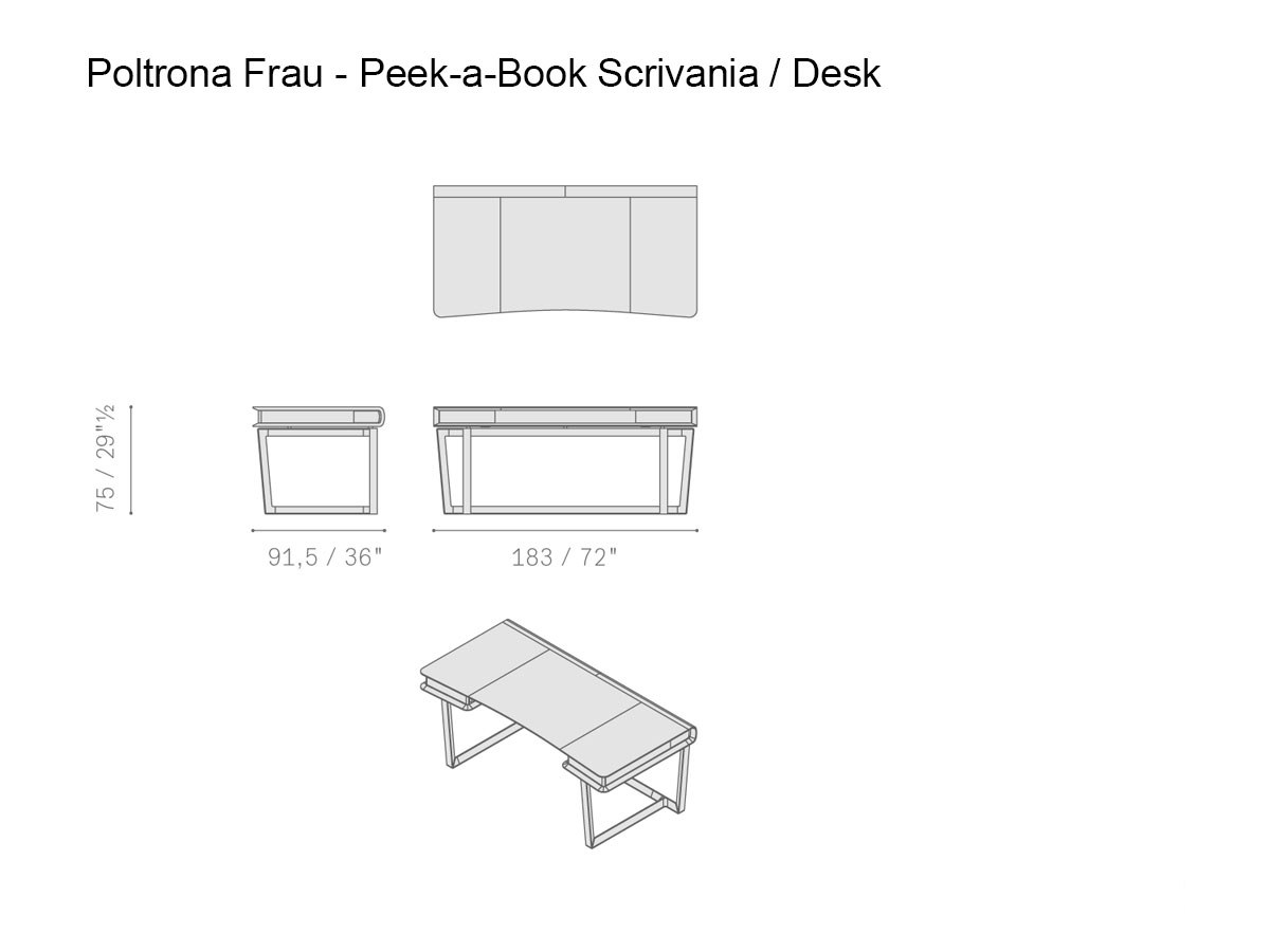 Poltrona Frau Peek A Book Desk