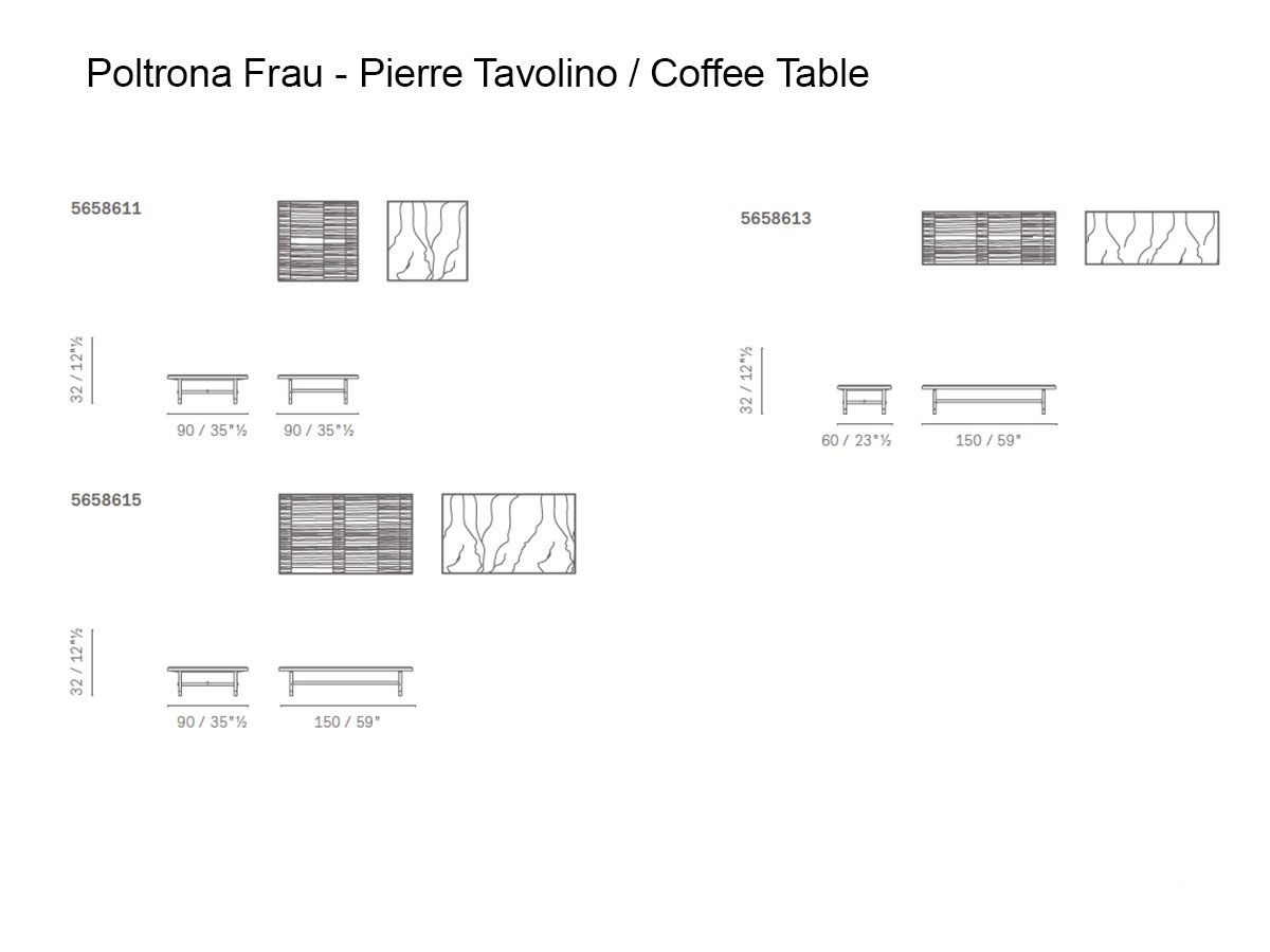 Poltrona Frau Pierre Coffee Table